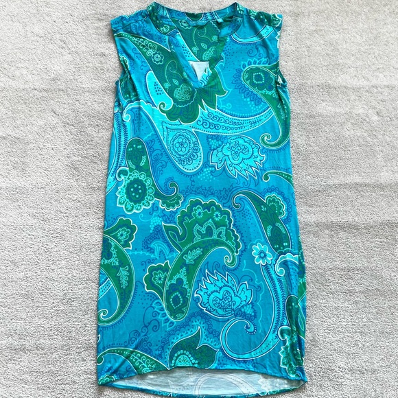 TORI RICHARD HONOLULU DON'T BE BLUE ALEXIA DRESS SIZE SMALL VACATION RESORT - Picture 11 of 11